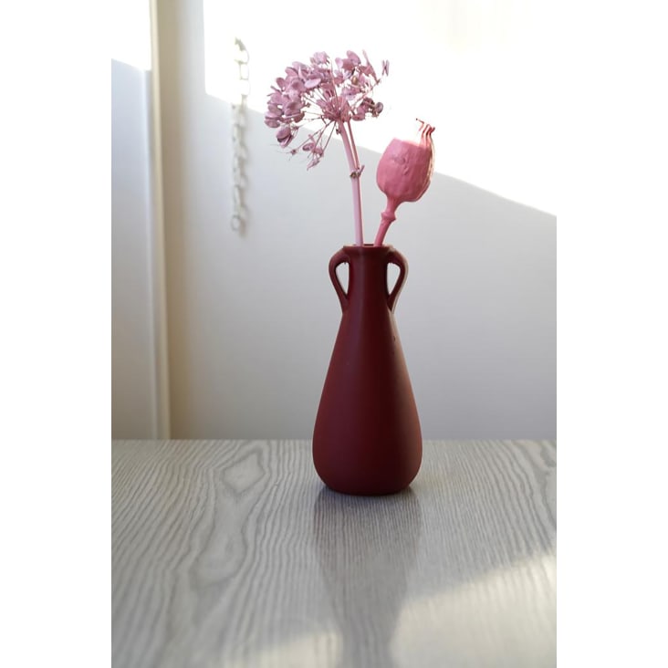 Vaso stampa 3d PLA rosso rubino h18cm MEDIUM