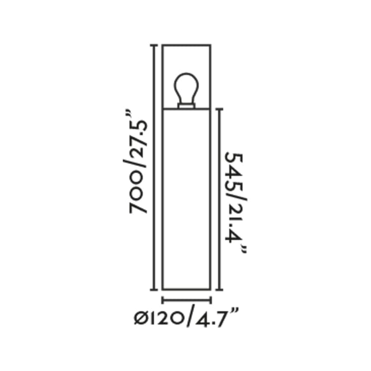 Faro Barcelona 70783 SPY 435 – Lampada A Paletti Da Esterno Con LED COB, Colore Grigio Scuro, In Alluminio E Vetro, IP44