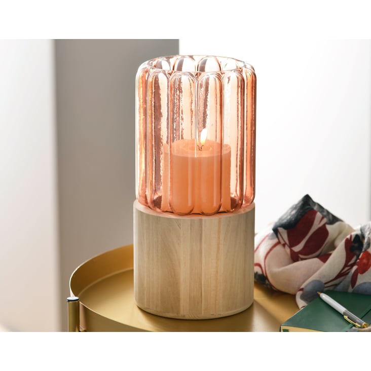 Vase en verre rose-JACROSE cropped-2