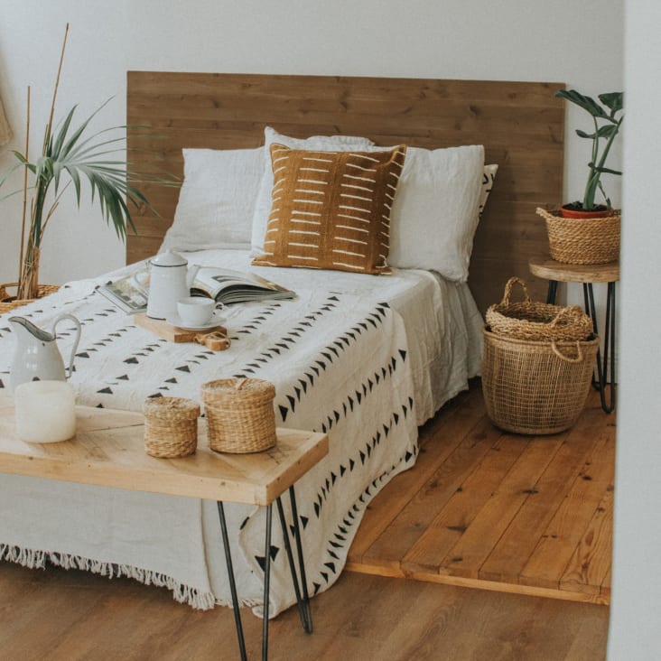 Cabecero para camas de 150 y 180 cm, hecho en madera maciza