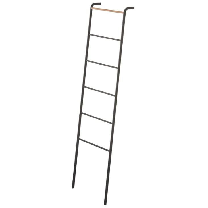 Scala Portasciugamani Da Terra - 4 Piani In Acciaio Nero, 176x38 Cm, Per Bagno Moderno - Foto 8