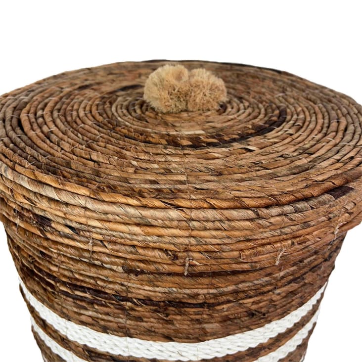 Cesto con tapa de bambú d. 42 cm Bamba