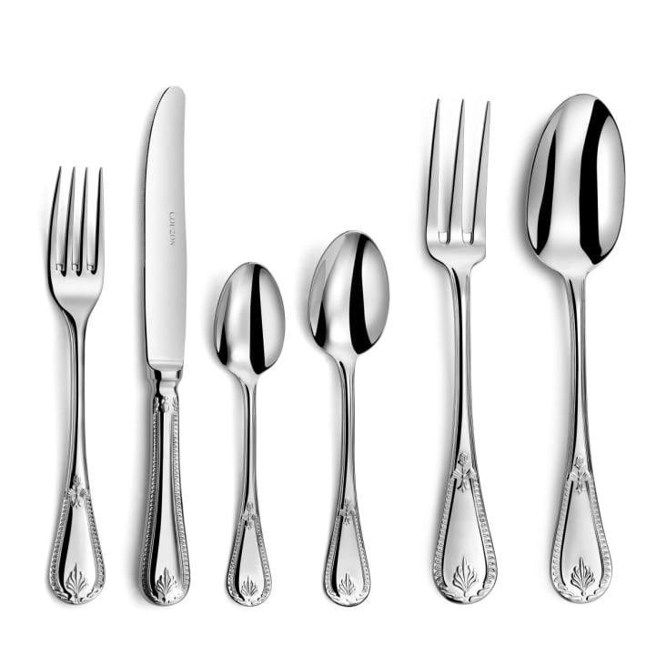 Modern Royal Cubiertos Dorados 45 Piezas Servicio 8 | Acero Inoxidable Brillante | Regalo Ideal Bodas