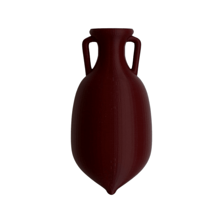 Vaso stampa 3d PLA rosso rubino h15cm MIN 15