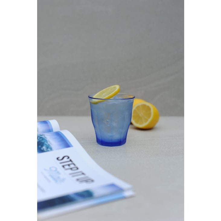 Set da 6 - Bicchiere da acqua 31cl in vetro resistente colore blu navy Le  picardie®