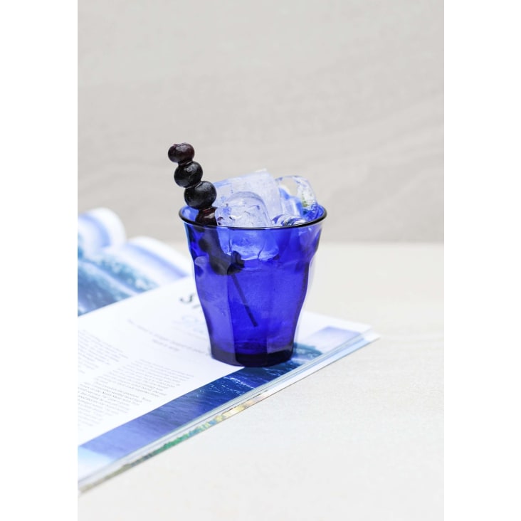 Set 6 Bicchieri Acqua Blue Diamond In Vetro