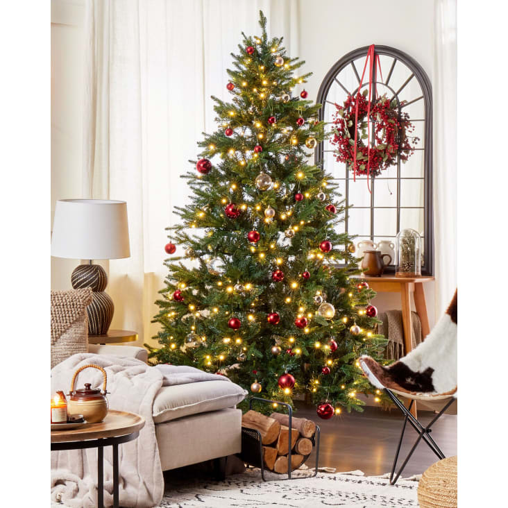 Sapin de Noël 210 cm vert préallumé FIDDLE Maisons du Monde