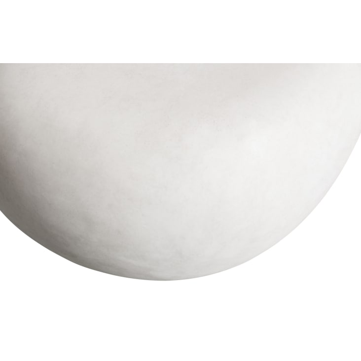 Grande table basse en argile blanche-Lazy cropped-3