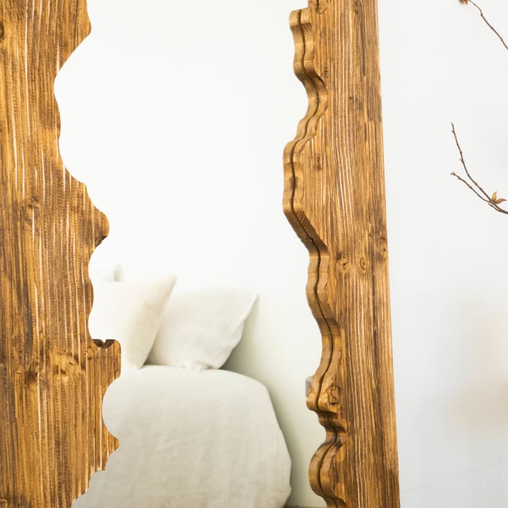 GIGANT Espejo de pared y cuerpo entero de madera recuperada HANNUN