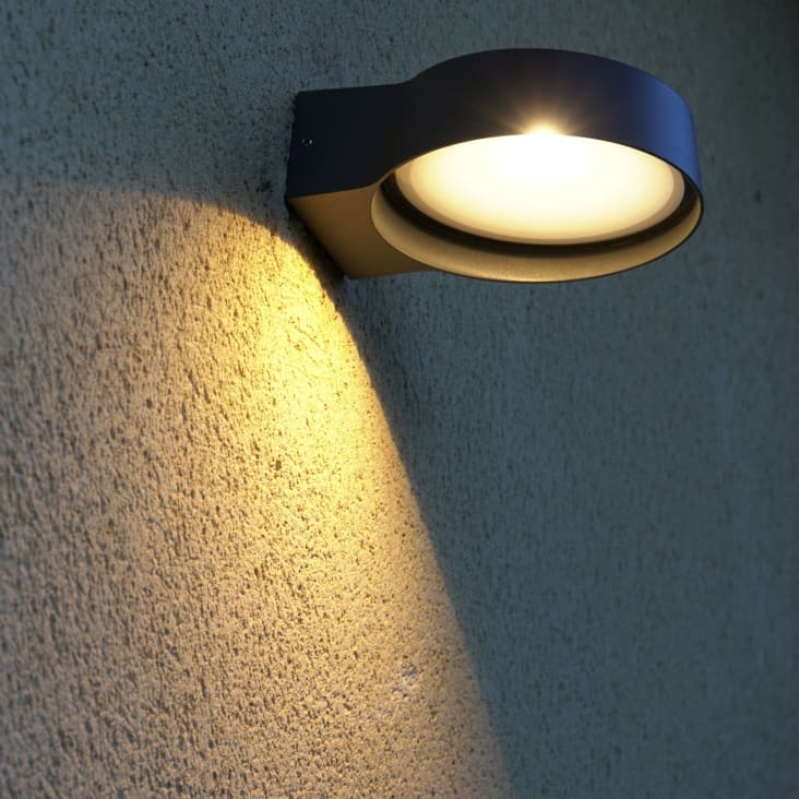 Wandleuchte LED Außenbereich Monde Maisons für du Anthacitgrau | NAYA