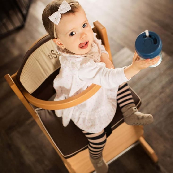 Chaise haute évolutive en bois scandinave pour bébé