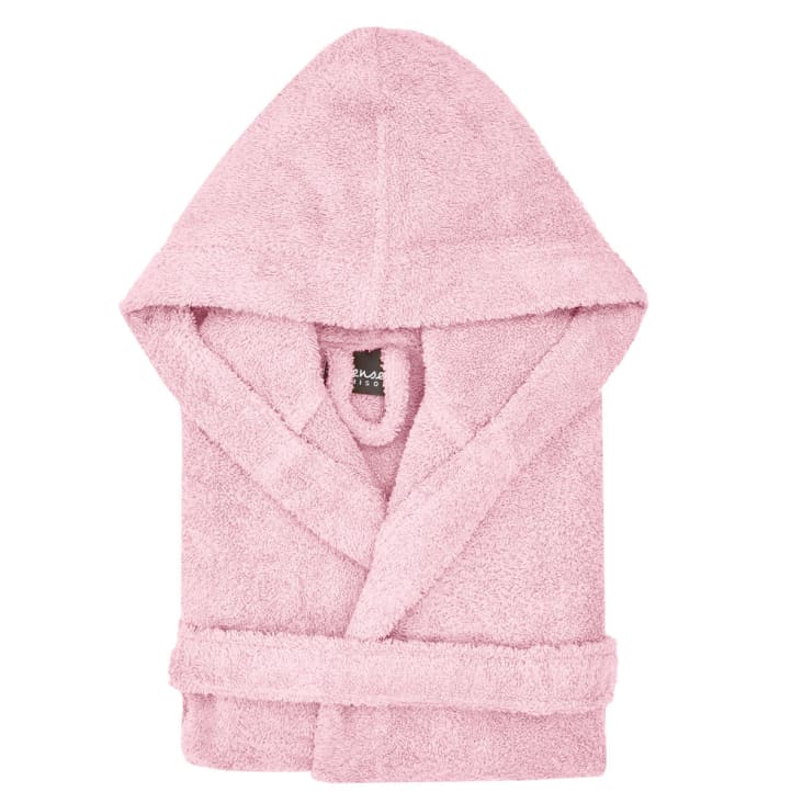 Peignoir enfant a capuche 450 g m rose 06 ans Luxury Maisons du Monde