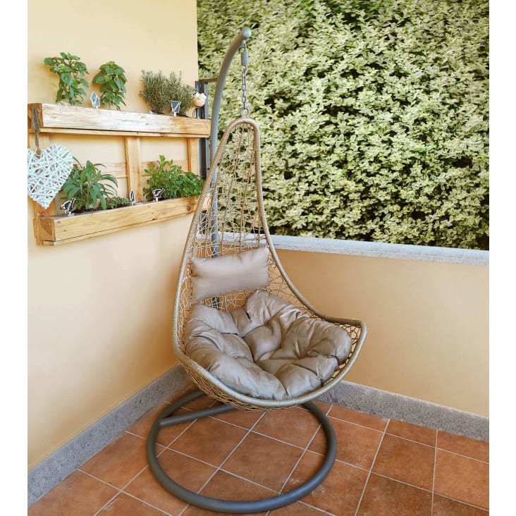 Cuscino Per Sedia A Forma Di, Cuscini Per Sedia A Forma Di Sospesi Spessi, Cuscino Per Sedia A Dondolo A Forma Di Morbido Per Sedia A, Marrone Chiaro