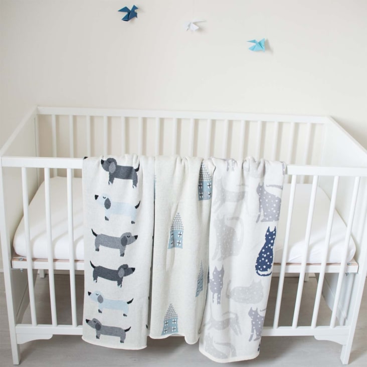 MoMika couverture bébé, 100% coton en lin pour lit bébé et lit bébé, en  tissu gaufré 100% coton / 100% coton