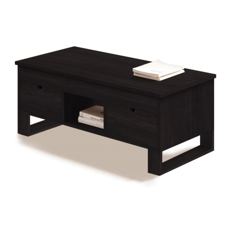 Mesa de centro 80x50x40 cm madera negra – Eurofertas