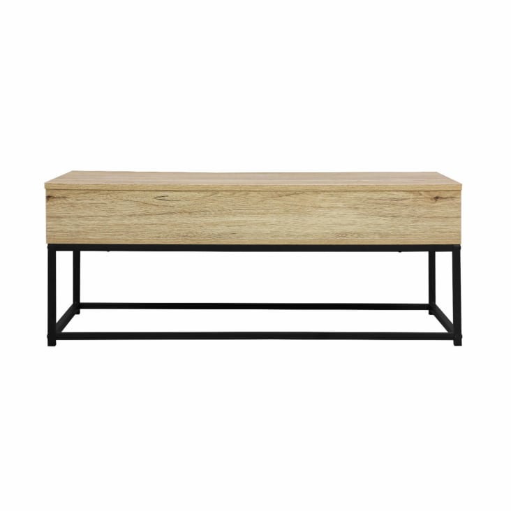 Table basse industrielle métal et effet bois avec plateau relevable-Loft cropped-3