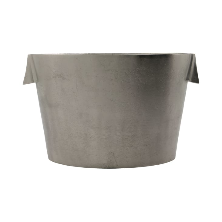 Seau à Champagne En Aluminium Leonze D'Albe – Style Vintage, Bel état D'usage
