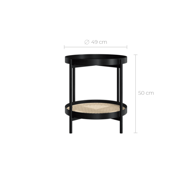 CLP Beistelltisch Morristown Rund - Massivholz Mindi Couchtisch Braun