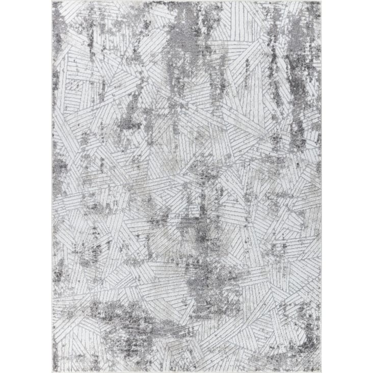 Tapis Scandinave Moderne Blanc/Gris 80x150-Delice