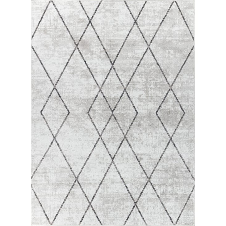 Teppich-Läufer Skandi Industriell Weiß/Grau 80x150 GIANNA | Maisons du Monde