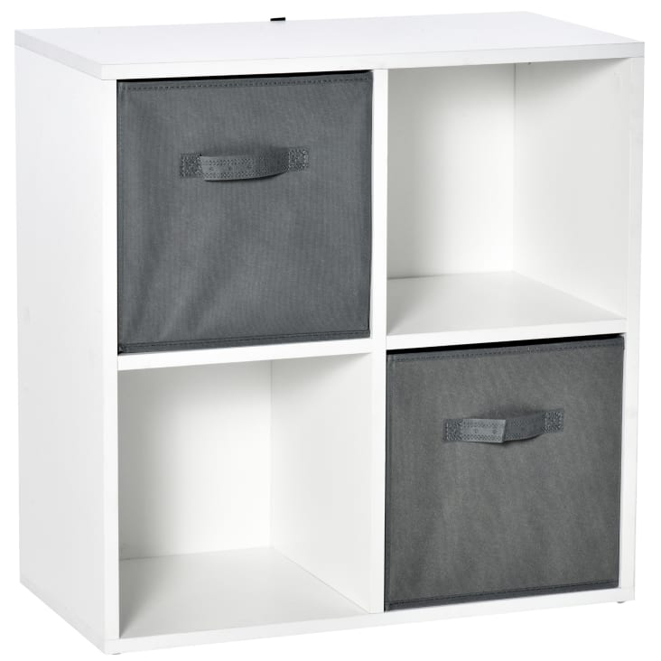 Estantería de 4 cubos blanco 61.5 x 30 x 61.5 cm Maisons du Monde