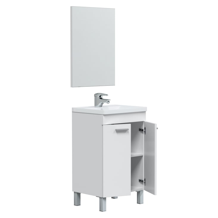  Espejo redondo montado en la pared, espejo de almacenamiento  para baño, armario de baño, espejo de tocador con estante espejo de baño :  Hogar y Cocina