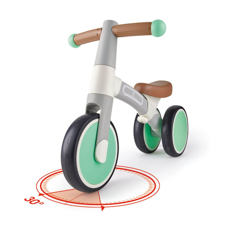 Draisienne 3 roues pour bébé dès 18 mois petit vélo sans pédales vert