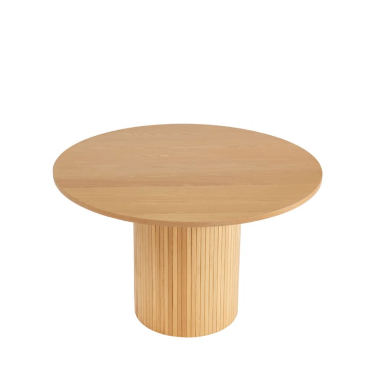 Table à manger ronde en bois D120cm bois clair-Mati cropped-3