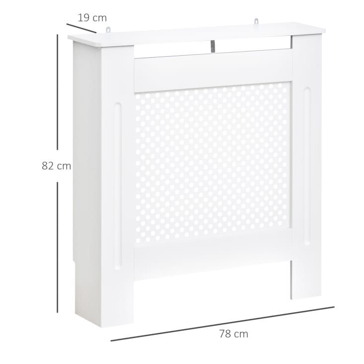 Maison Exclusive Cubierta para radiador MDF blanco 78 cm