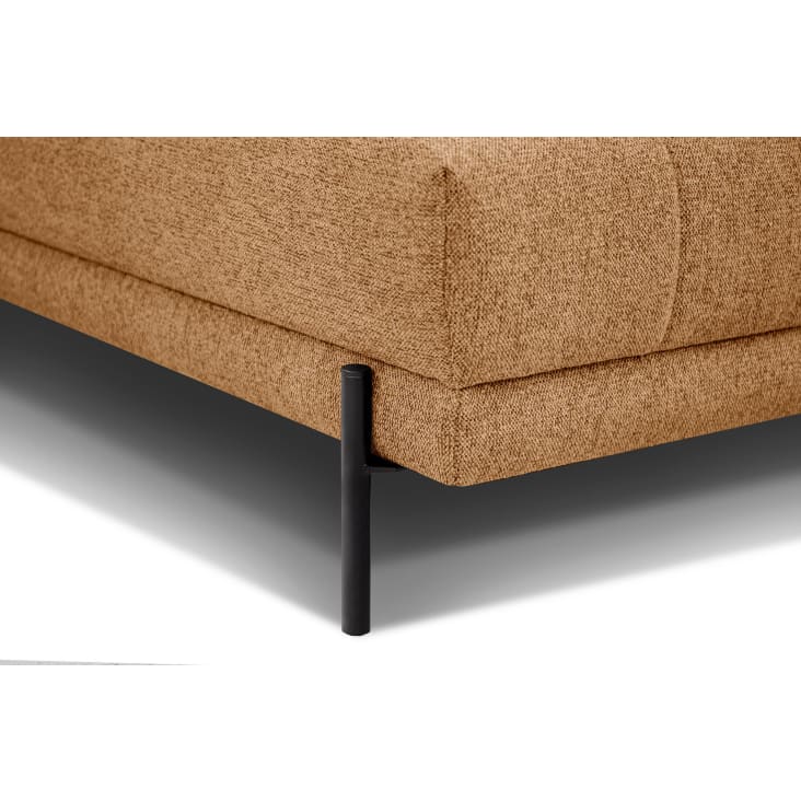 Canapé d'angle gauche 5 places avec une relax électrique tissu orange-Avena cropped-9