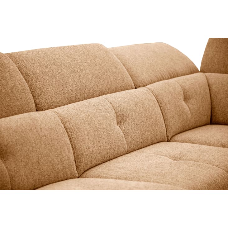 Canapé d'angle droit 5 places avec une relax électrique tissu orange-Avena cropped-5