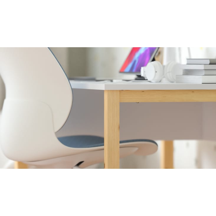ÖRFJÄLL silla de escritorio infantil, blanco/Vissle gris claro - IKEA