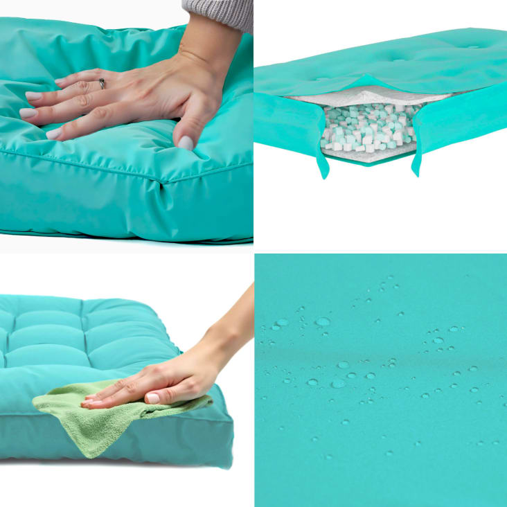 Cuscino Per Lettino Prendisole In Pelle Nautica Impermeabile Con Cuscino Decorativo