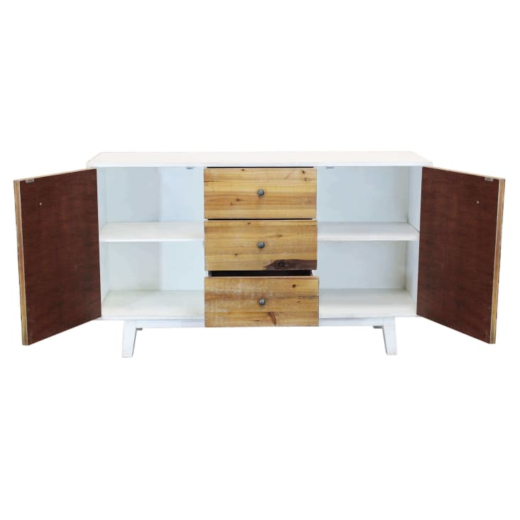 Madia Credenza DUNE In Legno - 4 Ante Color Tortora Per Soggiorno O Ingresso - Foto 13