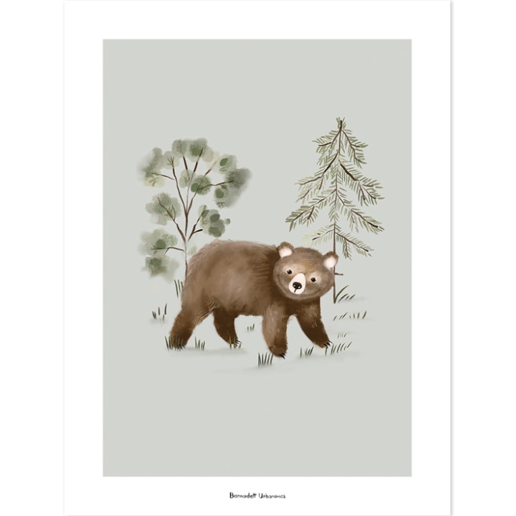 Affiche ours Little Bear (30 x 40 cm)-KHARU