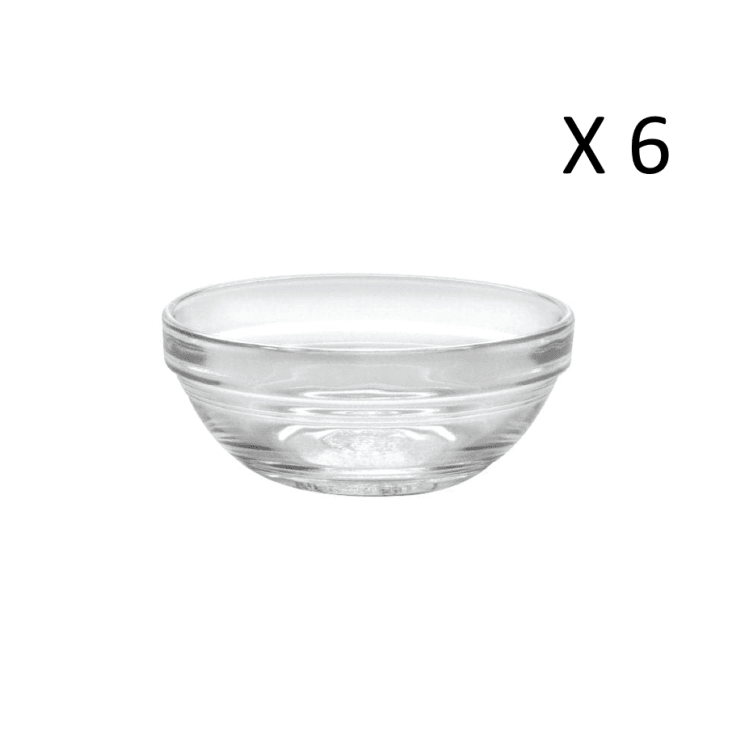 Bol cuenco lys apilable de cristal transparente de cocina ensaladera 26 cm  de diámetro