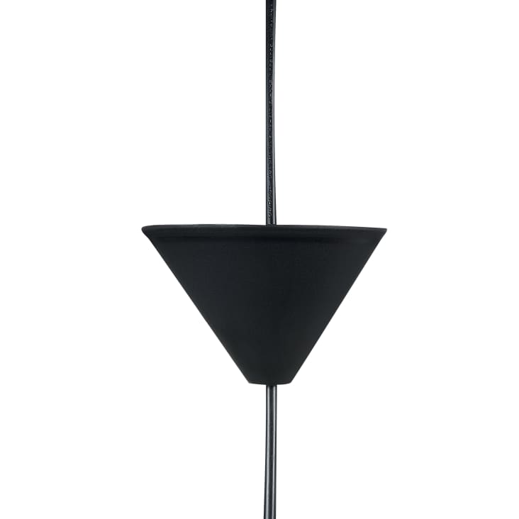 Lampe suspension en rotin noir et naturel-Boeri cropped-5
