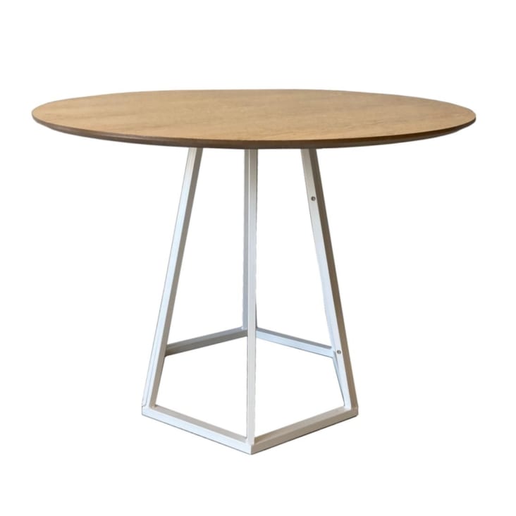 Table repas ronde bois D100-Hexagone