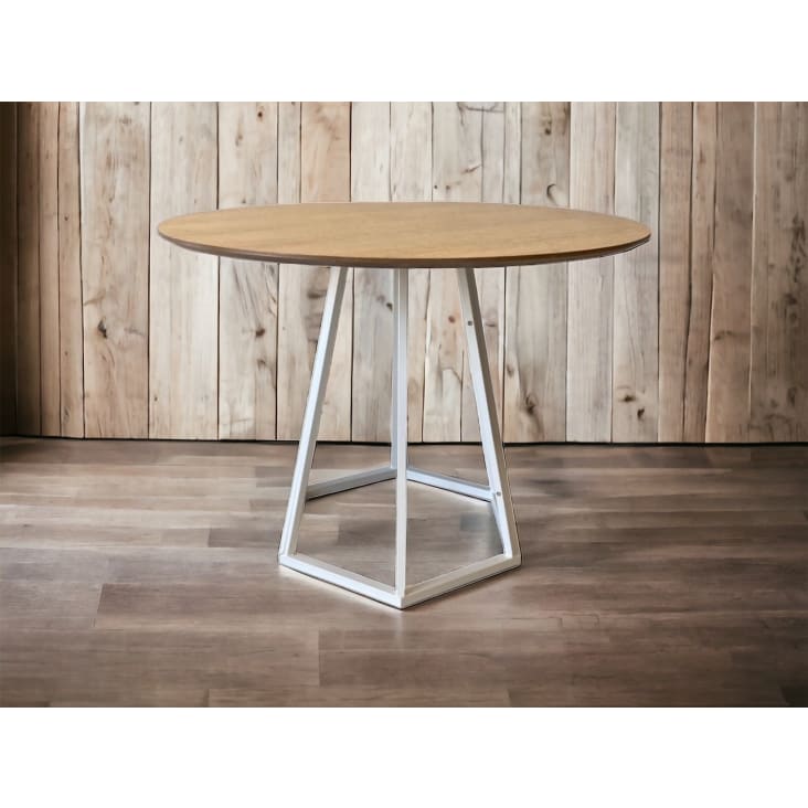 Table repas ronde bois D100-Hexagone cropped-4