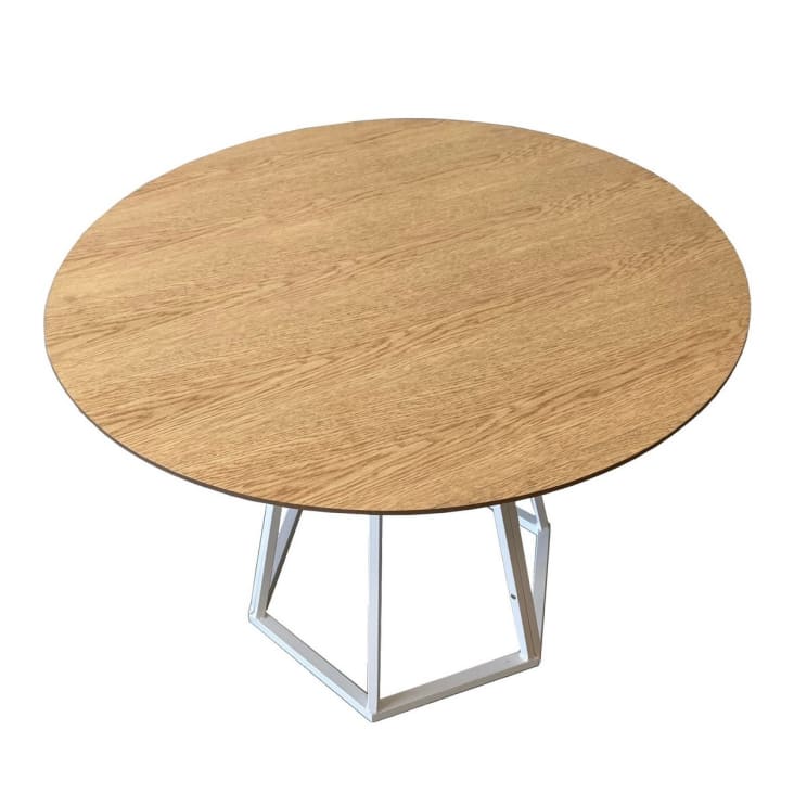 Table repas ronde bois D100-Hexagone cropped-5