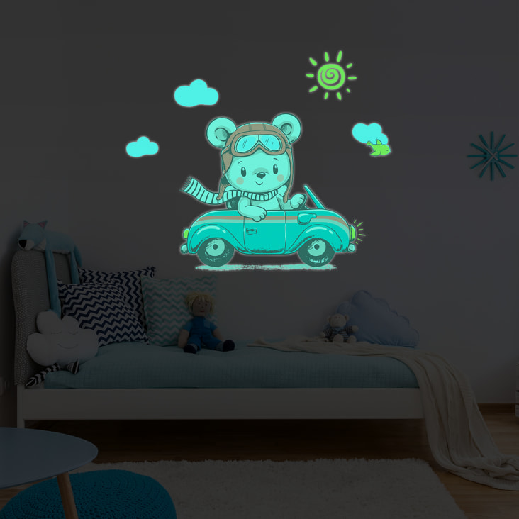 Stickers mural phosphorescents lumineux ourson 120x140cm cropped-4