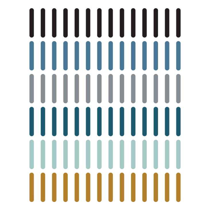 Stickers Adesivi In Vinile Happy Clouds Blu E Senape - Foto 9