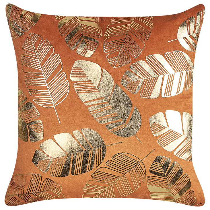 Set di 2 cuscini decorativi motivo foglie 45 x 45 cm multicolore CANDYTUFT