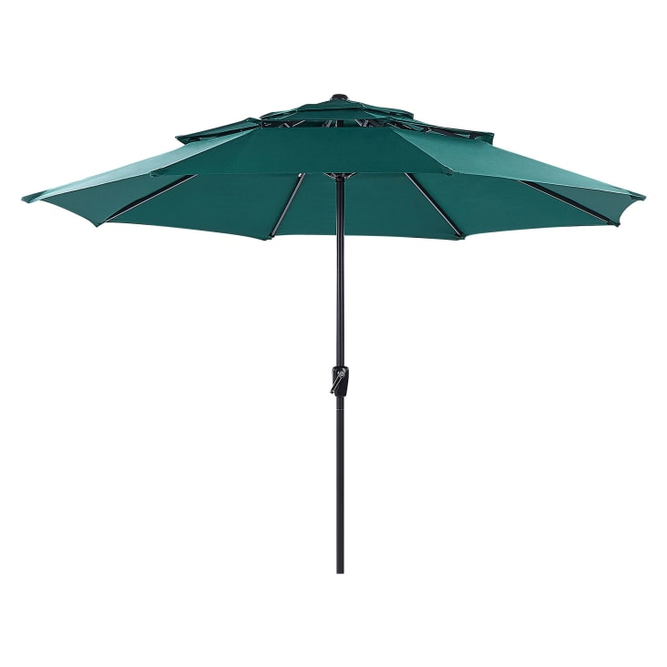 Parasol de jardin ⌀ 2.85 m vert émeraude-Bibione