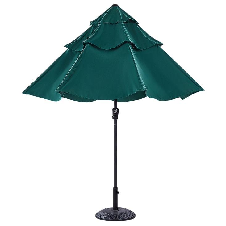 Parasol de jardin ⌀ 2.85 m vert émeraude-Bibione cropped-3