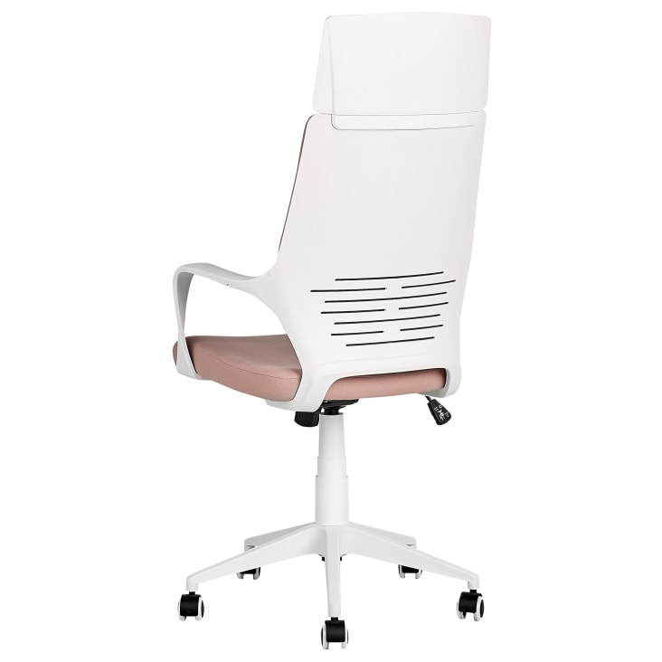 But - Chaise de bureau CORALIE Blanc et rose - Sièges et fauteuils de  bureau - Rue du Commerce