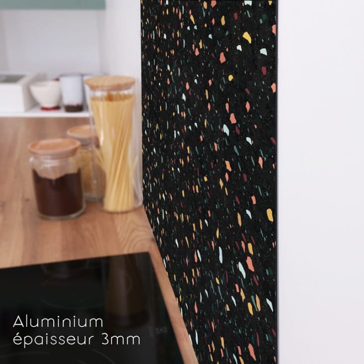 Paraschizzi cucina in alluminio, set di 2 : L120xH50 cm - Multicolore ALIZÉ  BRASILIA