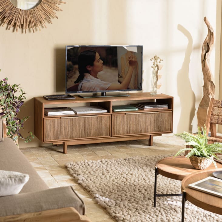 Mueble TV de Teca reciclada Smooth Line