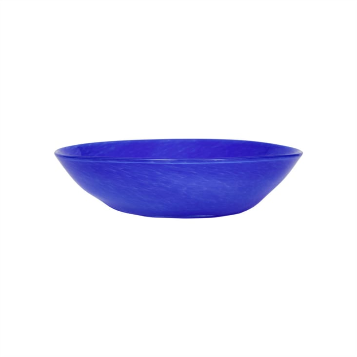 Bol bleu en verre Ø22xH5,8cm-Kojo cropped-6