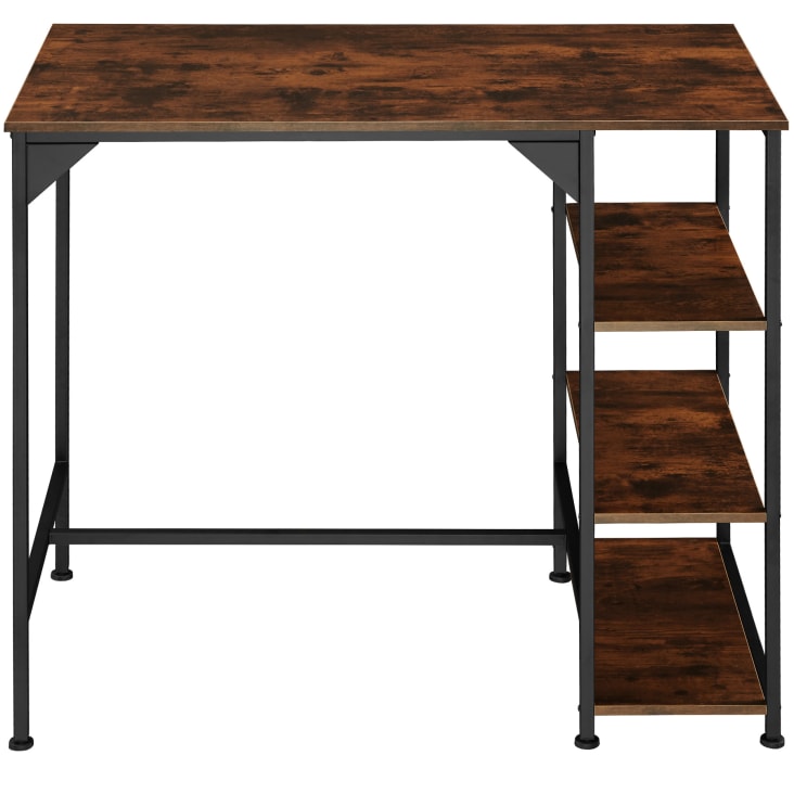 Tavolo da bar cannock 109 x 60 x 100 cm legno industriale scuro